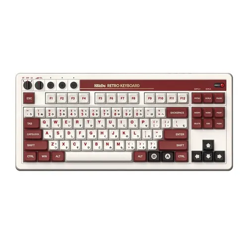 Klawiatura mechaniczna 8BitDo Mechanical Keyboard Fami Edition Kailh Box Brown V2 Brązowy