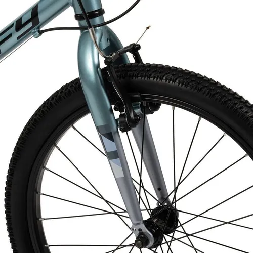 Rower dziecięcy HUFFY Literide Junior 20 cali dla chłopca Srebrno-turkusowy