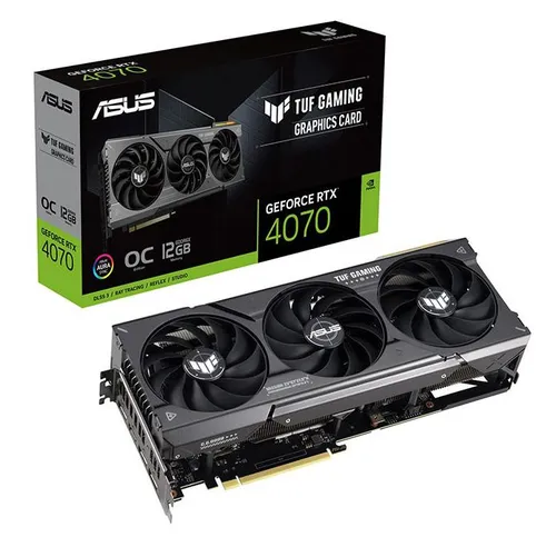 Karta graficzna ASUS TUF Gaming GeForce RTX 4070 OC Edition 12GB GDDR6X 192bit DLSS