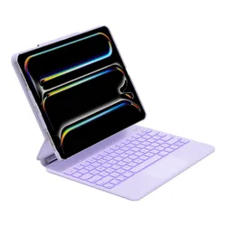 Etui na iPad Air 13 cali TYPECASE Edge+ Jasnofioletowy Klawiatura