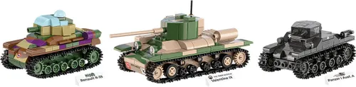 Cobi Klocki Klocki Renault R35 - Valentine IX - Panzer I