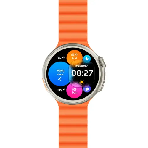 Smartwatch Yaxo OXNARD Lumen 51mm GPS Pomarańczowy