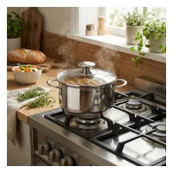 KUCHENPROFI Mini 0,65 l - garnek ze stali nierdzewnej z pokrywką