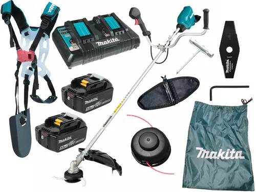 Makita akülü düzeltici 2x18v (DUR369APT2), 2 akülü, şarj cihazı