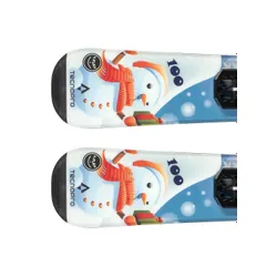 Narty dziecięce TECNOPRO SNOW TEAM + wiązanie ATOMIC LC 5 z GRIP WALK - Długość (cm) - 90