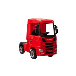 Ciężarówka Na Akumulator Auto Dla Dziecka Scania 500R Lakier 4X4 Skóra LED Eva