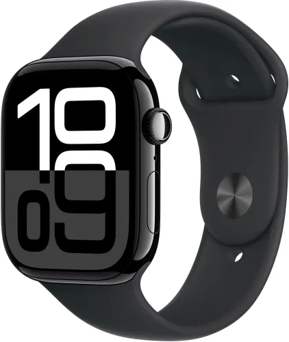 Apple Watch Series 10 GPS 46mm aluminium onyks pasek sportowy czarny S/M