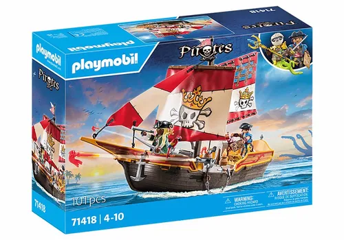 Playmobil Пираты 71418 Пиратский Корабль