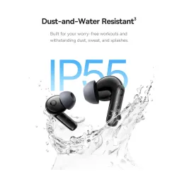 Słuchawki bezprzewodowe Baseus Bass BP1 Pro ANC Dokanałowe Bluetooth 6.0 Czarny