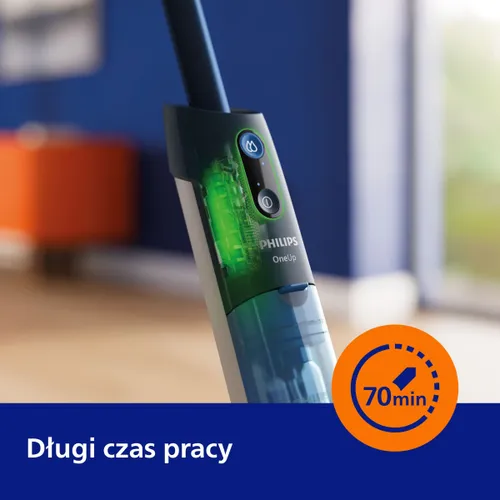 Mop elektryczny PHILIPS OneUp XV5113/01 czas pracy do 70 minut, 2x szybsze mopowanie (Bezprzewodowy)