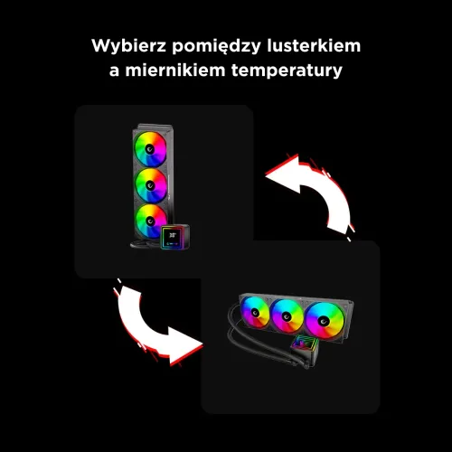 Chłodzenie Rampage Infinite V360 ARGB Czarny