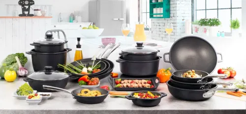 DE BUYER Choc Extreme 7 l - garnek aluminiowy z pokrywką