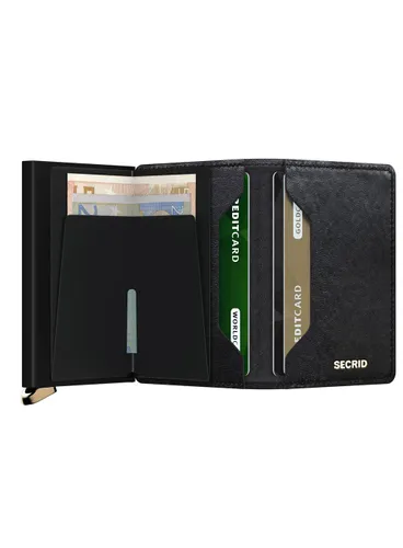 Кошелек Secrid Premium Slimwallet Emboss Diamond RFID - черный