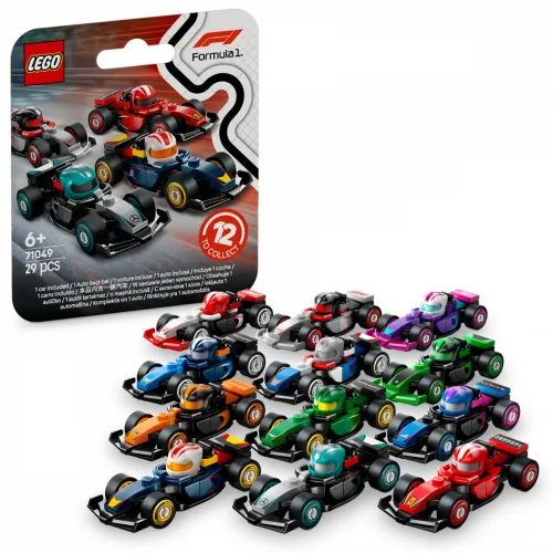 LEGO Klocki Minifigures 71049 Kolekcjonerski bolid F1 (display 36 sztuk)