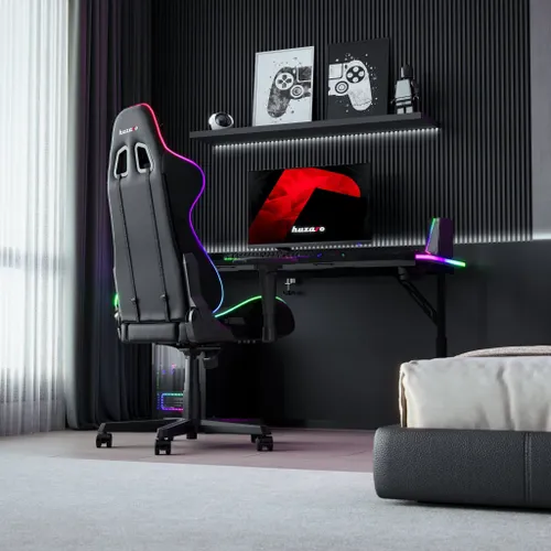 Biurko gamingowe HUZARO Hero 3.6 RGB Czarny