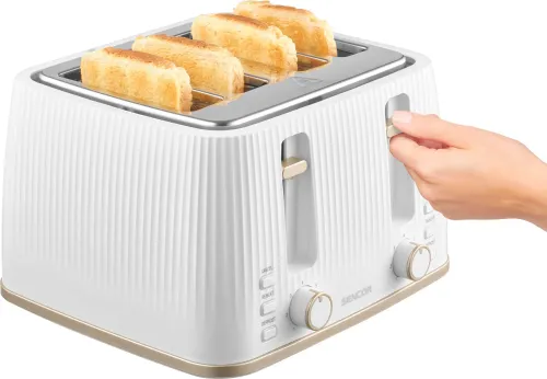 Toster Sencor STS 7540WH Ruszt do bułek Rozmrażanie 1860W