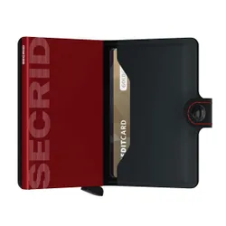Portfelik RFID Miniwallet Secrid Matte - black/red