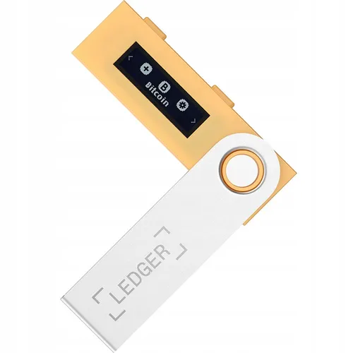 Portfel sprzętowy dla kryptowalut Ledger Nano S Saffron Yellow