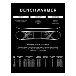 Deska snowboardowa Ride Benchwarmer Wide - Długość (cm) - 157