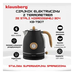 Czajnik KLAUSBERG KB-7907 Czarny