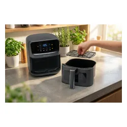 Air Fryer Frytkownica beztłuszczowa GÖTZE & JENSEN AF300T 4.5l z okienkiem do obserwacji postępów gotowania