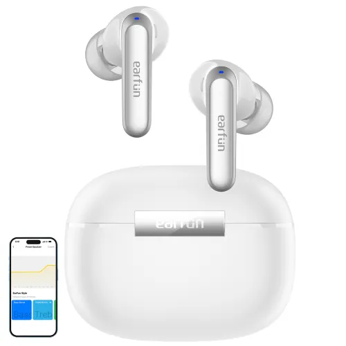 Słuchawki bezprzewodowe Earfun Air2 Dokanałowe Bluetooth 5.3 Biały