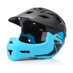 Kask rowerowy full-face METEOR Hydra L 58-61 cm czarny/niebieski