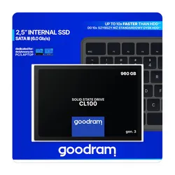 GoodRam CL100 Gen3 Katı Hal Sürücüsü 960GB 2.5 " SATA III (SSDPR-CL100-960-G3)