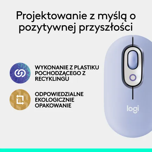 Myszka Logitech POP Mouse Fioletowy