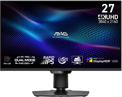 Monitor MSI Mag 274UPDF E16M 27" 3840x2160px IPS 160Hz 0.5 ms [GTG]
