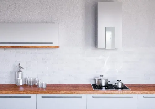 Okap VDB Cube P Glass Biały
