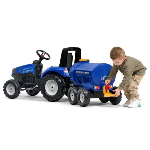 Falk Przyczepa Cysterna Beczkowóz Z Kranem New Holland Niebieska 3-7 Lat