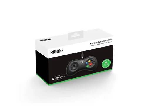 Проводной геймпад 8BitDo M30 для ПК, Xbox, черный