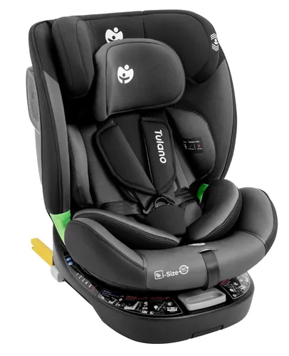 Fotelik samochodowy TULANO Loom 35 40-150 cm (0-36 kg) Czarno-szary