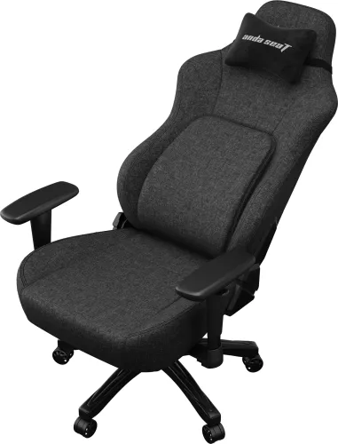 Fotel Anda Seat Phantom 4 L Black Fabric Gamingowy do 100kg Tkanina Czarny