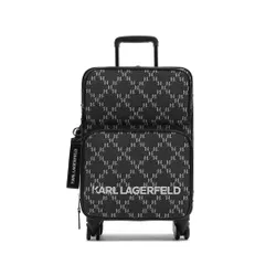 Малый тканевый чемодан KARL LAGERFELD K / Monogram Jkrd 2.0 Trolley 236w3024 Grey A250