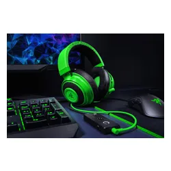 Słuchawki przewodowe z mikrofonem Razer Kraken Tournament Edition Nauszne Zielony