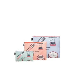 Zasuwane saszetki z recyklingu Loqi Giulia Hartz - pattern