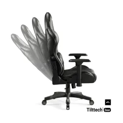 Fotel Diablo Chairs X-Ray 2.0 King Size Gamingowy do 160kg Skóra ECO Czarno-szary
