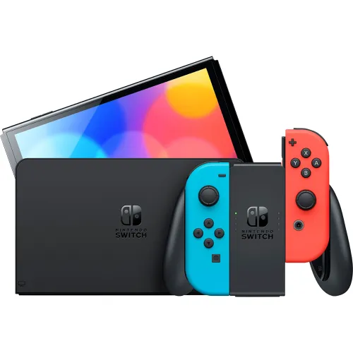 Игровая консоль Nintendo Switch OLED Neon Red/Blue (Красно-Синяя)