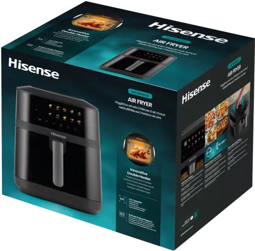Air Fryer Frytkownica beztłuszczowa HISENSE HAF1800DCD 6.3l z okienkiem do obserwacji postępów gotowania