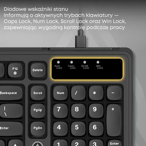 Klawiatura membranowa Ajazz AF98 Czarny