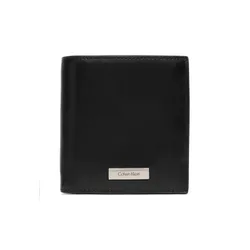 Кошелек Calvin Klein Portfel Plaque Slim Trifold с отделением для монет LV04D1137G