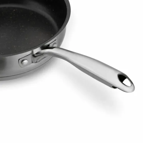 Patelnia na indukcję nierdzewna z pokrywką Starke Pro Varese 24 cm