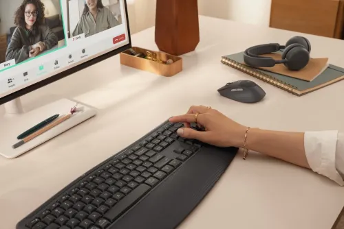 Zestaw klawiatura i mysz Logitech Signature Comfort Plus MK880 bezprzewodowy grafitowy
