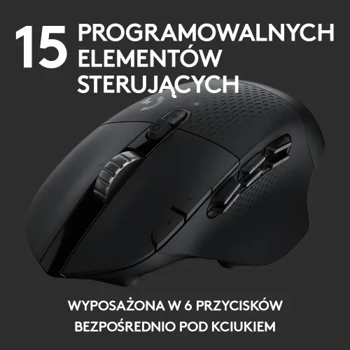 Myszka gamingowa Logitech G604 Lightspeed Czarny