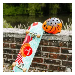 Kask rowerowy dziecięcy Hornit Spider orange/black