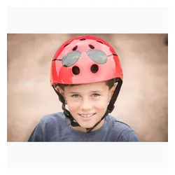 Kask rowerowy dziecięcy Hornit Aviators red