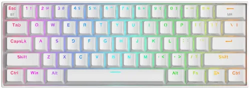 Klawiatura mechaniczna Redragon Draconic PRO K530 Brown Switch Biały