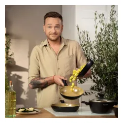 Rondel aluminiowy nieprzywierający FLORINA AMVEGAN 1,1 l